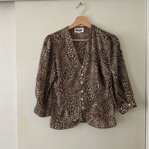 Rouje Print Top. Size 36